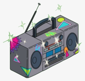 Endless Summer Boom Box Sparkles - Transparent Background Boombox Clipart, HD Png Download, Free Download