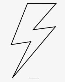 Lightning Bolt Coloring Page - Lightning Bolt Png Black And White, Transparent Png, Free Download