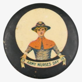 Army Nurses Day Event Button Museum - Vintage Clothing, HD Png Download, Free Download