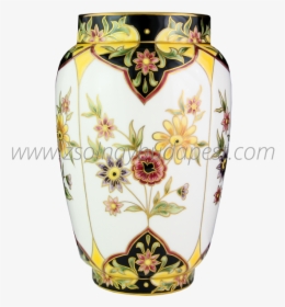 Antique Style Flower Vase With 18k Gold - Porcelain, HD Png Download, Free Download