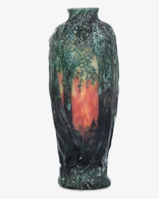 Woodland Cameo Glass Vase By Daum Nancy - Daum Glass, HD Png Download, Free Download