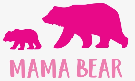 Mama-bear Cutting Files Svg, Dxf, Pdf, Eps Included - Free Mama Bear Svg, HD Png Download, Free Download