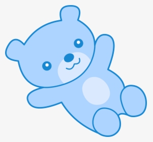 Cute Blue Teddy Bear Clipart - Blue Teddy Bear Clipart, HD Png Download, Free Download