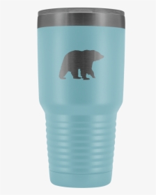 Bear Silhouette 30oz Stainless Steel Thermos Tumbler - Tumblers With Funny Sayings, HD Png Download, Free Download