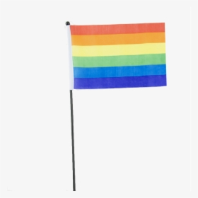 Download Rainbow Flag Png Image - Pride Flag On A Stick Transparent, Png Download, Free Download