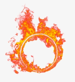 #fire #circle #new #effect #crown #art #flame #background - Flames Png Transparent Circle, Png Download, Free Download