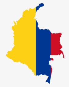 Colombia Map Flag Clip Arts - Colombia Map Png, Transparent Png, Free Download