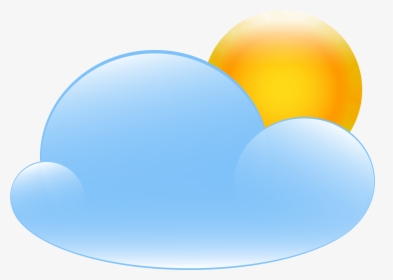 Partly Cloudy With Sun Weather Icon Png Clip Art - Partly Cloudy Day Icon Png, Transparent Png, Free Download
