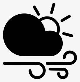 Day Gusts Cloud Sun Svg Png Icon Cloud - Sun And Wind Icon, Transparent Png, Free Download
