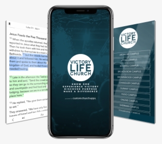 Victory Life App On Phone Image - Gadget, HD Png Download, Free Download