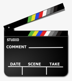 Download Free Png Colour Clapboard - Clapperboard Colorful Png, Transparent Png, Free Download