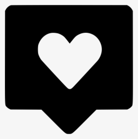 Heart Comment - Text Bubble Like Icon Png, Transparent Png, Free Download