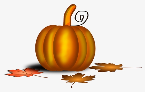 Calabaza, Acción De Gracias, Follaje, Halloween, Brillo - Thanksgiving Small Clip Art, HD Png Download, Free Download