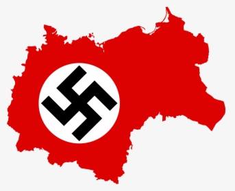 Germany Clip Art - Nazi Germany Flag Map, HD Png Download, Free Download