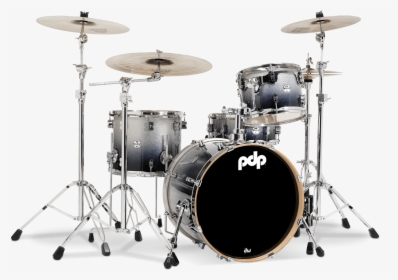 Silver To Black Fade - Pdp 4 Piece Drum Set, HD Png Download, Free Download
