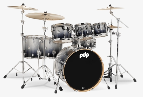 Silver To Black Fade - Pdp Concept Maple 6 Piece, HD Png Download, Free Download