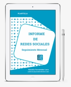 Plantilla Para Informe De Redes Sociales - Tablet Computer, HD Png Download, Free Download