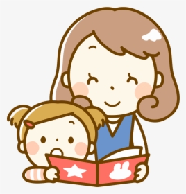 Reading With Mother - ציור של אמא ובת, HD Png Download, Free Download