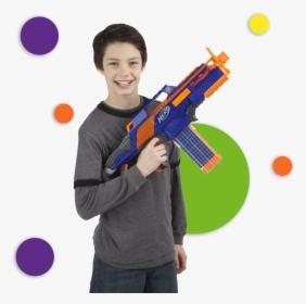 Person Holding Nerf Gun, HD Png Download, Free Download