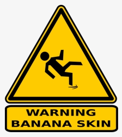 Warning Banana Skin Clip Arts - Warning Banana Skin, HD Png Download, Free Download
