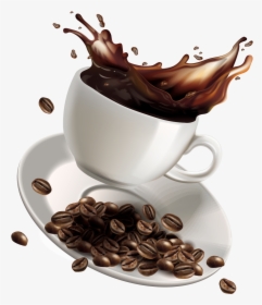 Coffee Instant Splash Vector Of White Cafe Clipart - Transparent Png Coffee Png, Png Download, Free Download