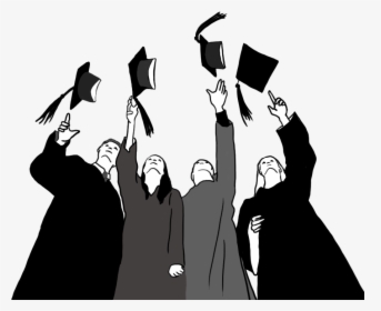 Graduate Cap, Graduation Caps In The Air - Transparent Graduation Clip Art, HD Png Download, Free Download