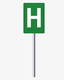 Green Blue Hospital Signs Png Clip Art - Hospital Sign Png, Transparent Png, Free Download