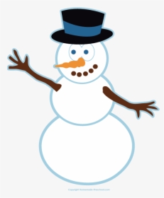 Click To Save Image - Clip Art Snowman, HD Png Download, Free Download