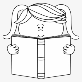Reading Png Black And White - Reading Clipart Black And White, Transparent Png, Free Download