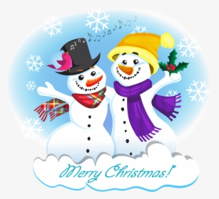 Snowman Free To Use Clipart - Two Snowman Clipart, HD Png Download, Free Download