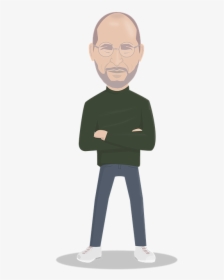 Steve Jobs, Apple, Entrepreneur, Iphone, Technology - Steve Jobs Cartoon Png, Transparent Png, Free Download