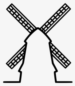 Windmill - Croquet Mallet Outline, HD Png Download, Free Download