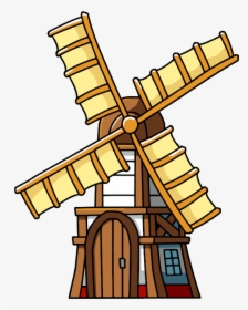 Wind Mill Cartoon Png, Transparent Png, Free Download