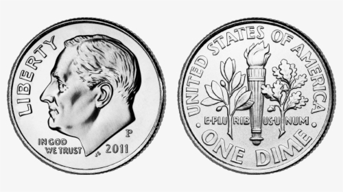 2011 Us Dime - Dime Clipart, HD Png Download, Free Download