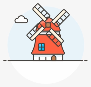 Netherlands Windmill Icon - Icon Belanda Png, Transparent Png, Free Download