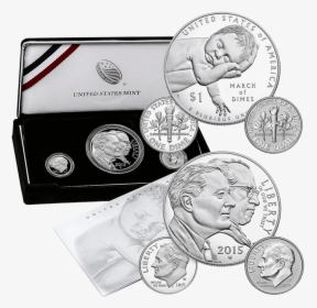 2015 March Of Dimes 3-coin Special Silver Set - Cash, HD Png Download, Free Download