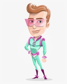 Man From The Future Cartoon Vector Character Aka Brice - Futuristic Person Cartoon, HD Png Download, Free Download