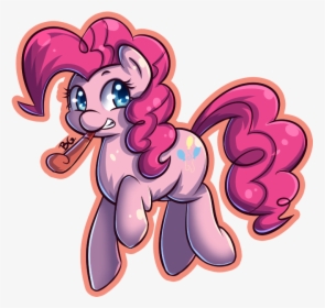 Tikrs007, Party Horn, Pinkie Pie, Safe, Simple Background, - Cartoon, HD Png Download, Free Download