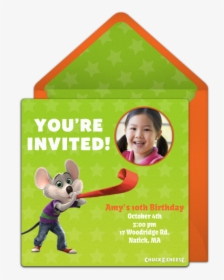 Chuck E Cheese Invite, HD Png Download, Free Download