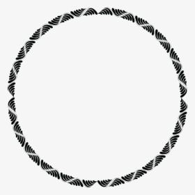 Chain,monochrome Photography,tennis Racket - Border White Circle Frame, HD Png Download, Free Download