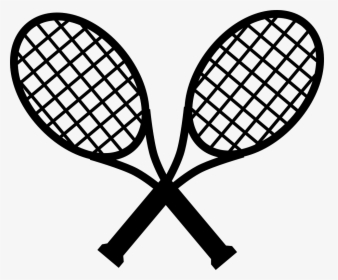 Crossed Tennis Rackets Clipart, HD Png Download, Free Download