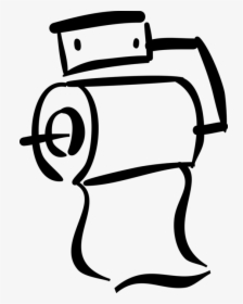 Vector Illustration Of Sanitary Toilet Tissue Or Toilet - Cartoon Toilet Paper Png, Transparent Png, Free Download
