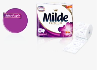 Milde Premium Toilet Paper Relax Purple, HD Png Download, Free Download