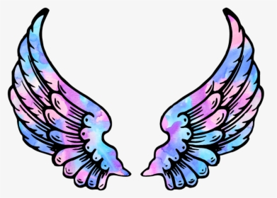 #wings #angel #angelwings #space #galaxy #stars #star - Angel Wings Clipart Png, Transparent Png, Free Download