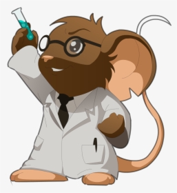 Download Scientist Free Png Image - Scientist Mouse Cartoon, Transparent Png, Free Download
