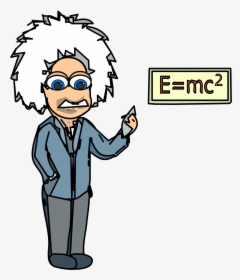 Scientist Equation Mathematician Human Behavior Science - Cartoon Drawing Of A Mathematician, HD Png Download, Free Download