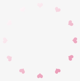 Clock Face Hearts Grad Pink White - Paper, HD Png Download, Free Download