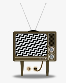 Static On Tv - Old Fashioned Tv Cartoon, HD Png Download, Free Download