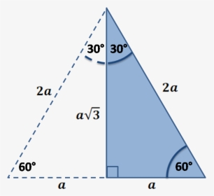 Using The Properties Of The Equilateral Triangle - 30 60 90 Triangle Solver, HD Png Download, Free Download