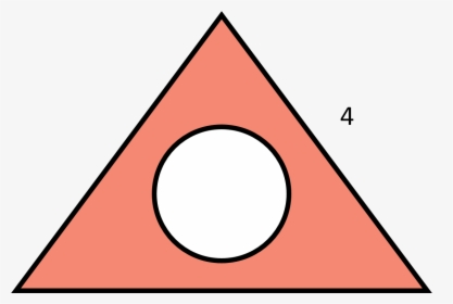 Shaded Region Of A Triangle And Circle, HD Png Download, Free Download